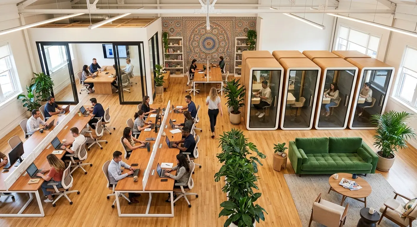 Open Space Bureau : Comment Aménager un Espace Ouvert Performant au Maroc