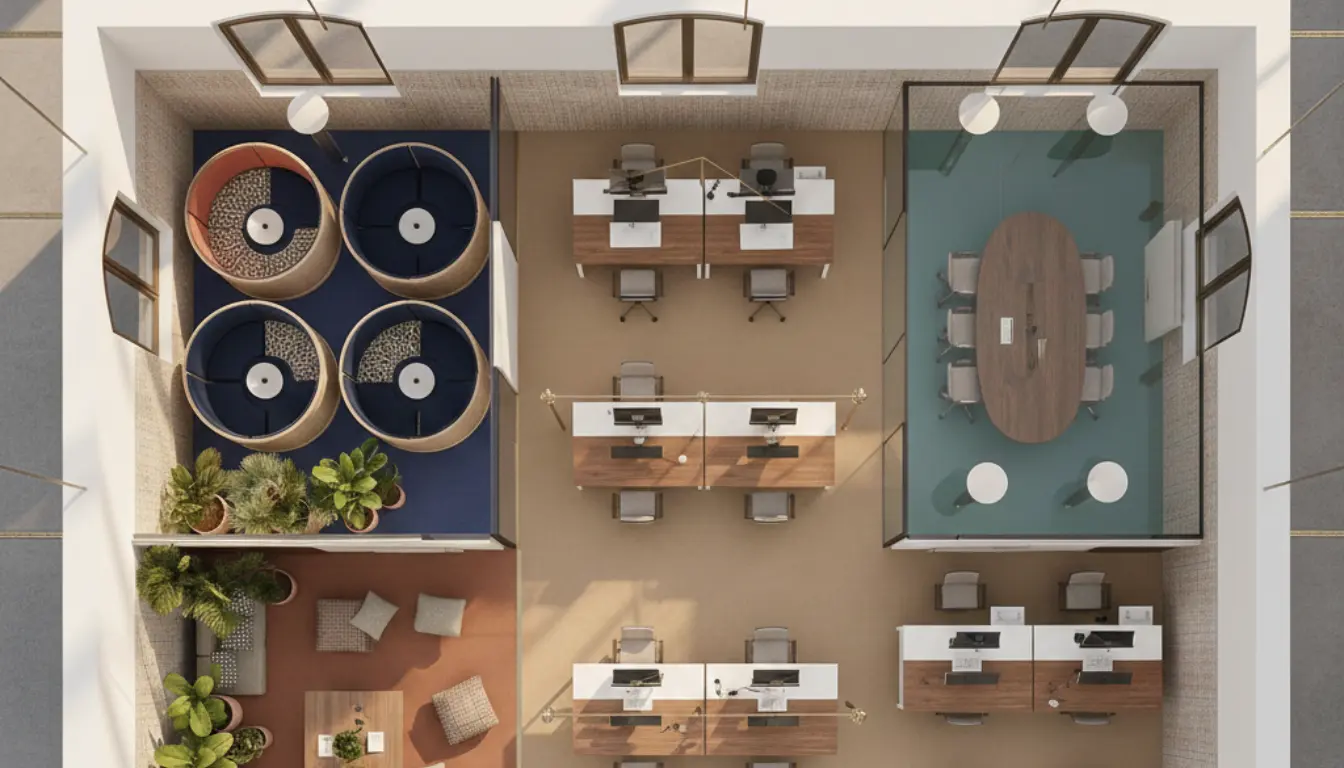 Plan Aménagement Bureau Professionnel au Maroc : Guide Complet pour Réussir Votre Projet